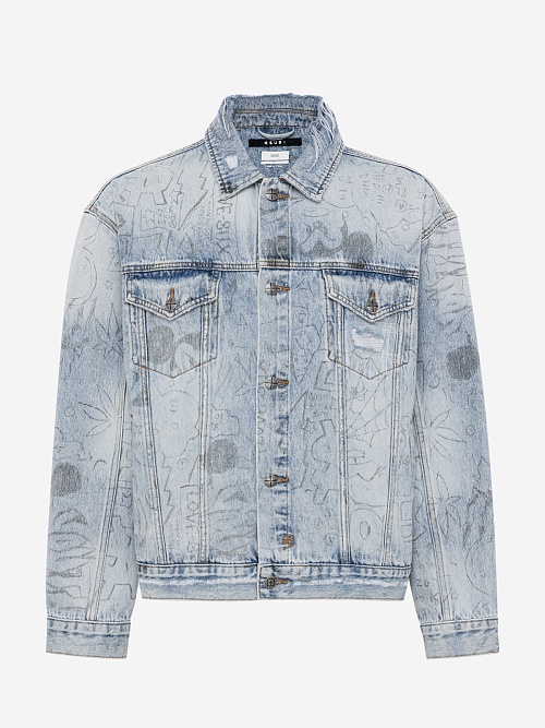 Куртка джинсовая муж Ksubi MSP25JK005 DENIM - 0