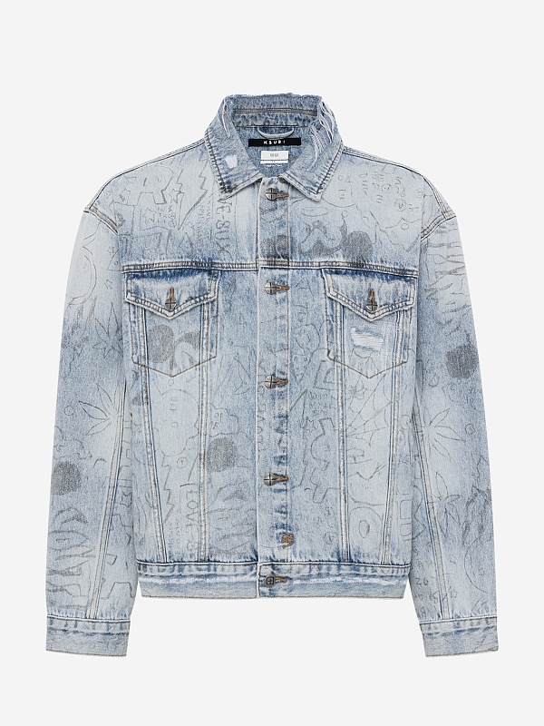 Куртка джинсовая муж Ksubi MSP25JK005 DENIM - 0