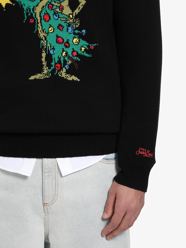 Свитер муж MC2 Saint Barth HER0001 02490I GRINCH HATE CHRISTMAS 00 EMB - 5