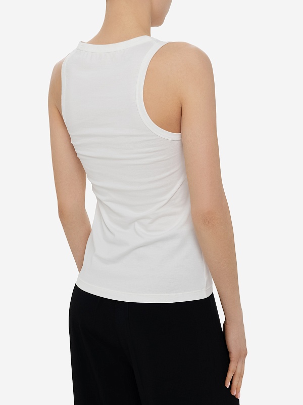 Топ жен Officine Generale S24WTEE221 WHITE - 4