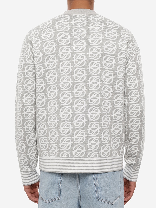 Кардиган муж Drôle de Monsieur L-CA180-VI040-GY GREY - 4