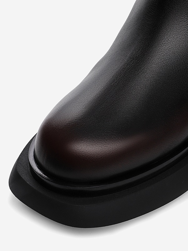 Ботинки жен 3JUIN 326W7004.A.1260K59 BRITISH + FUR BLACK/MERLOT - 4