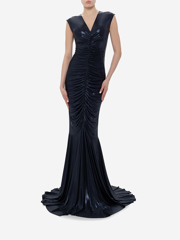 Платье жен Norma Kamali ST2243LMD43951 TRUE NAVY - 3