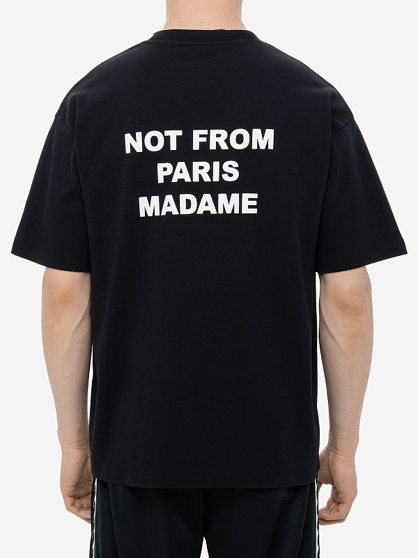 Футболка муж Drôle de Monsieur PERM-TS203-CO002-BL BLACK - 4