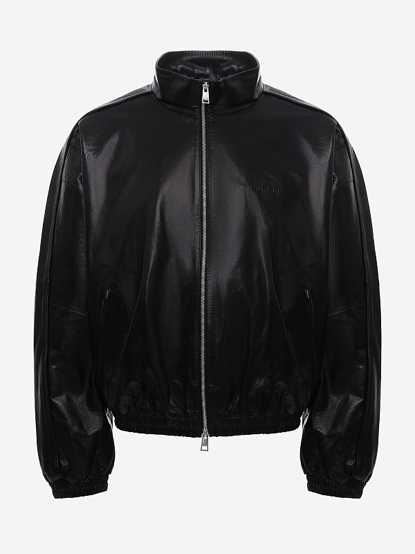 Куртка кожаная муж PURPLE M9610-LBTJ226 BLACK - 0