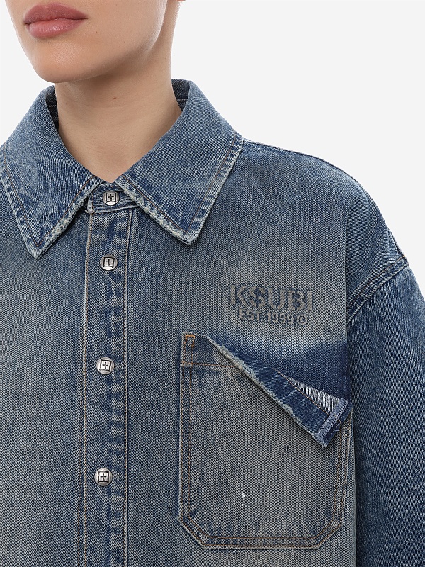 Рубашка жен Ksubi WSP26SH006 denim - 5