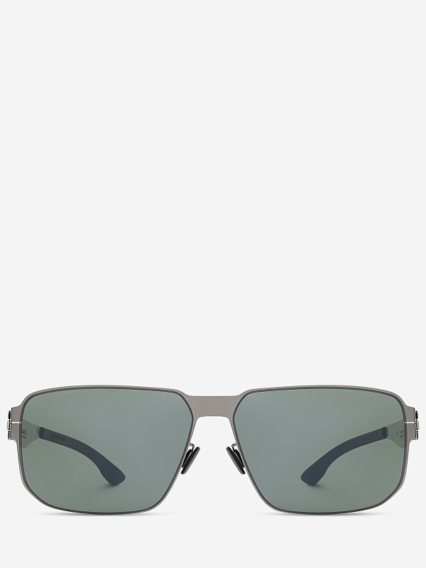 Солнцезащитные очки Ic Berlin IB I See 2024 Shiny Graphite Dark Green Green Polarized Donnerst 63 13 - 1