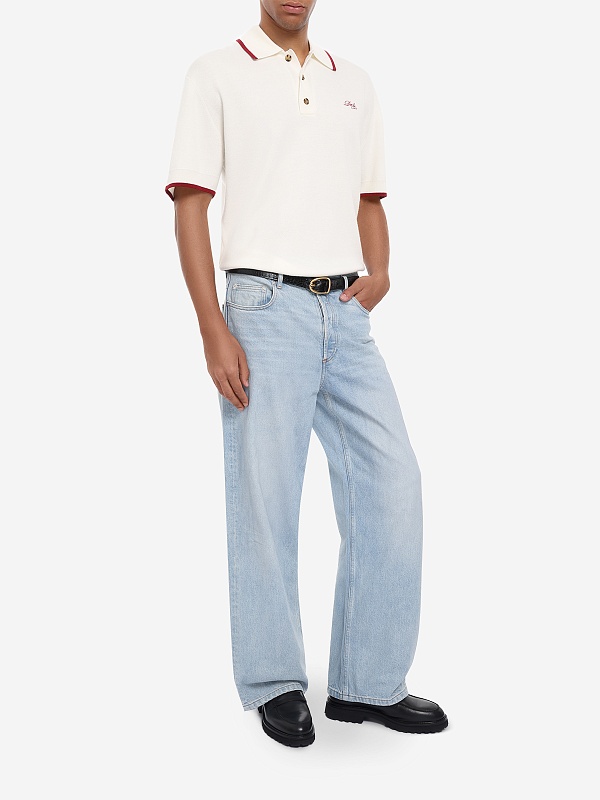 Поло муж Drôle de Monsieur L-PO194-WO007-OW OFF WHITE - 1