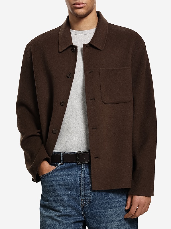 Рубашка муж Officine Generale W25MOVS071PRE ICED COFFEE - 1