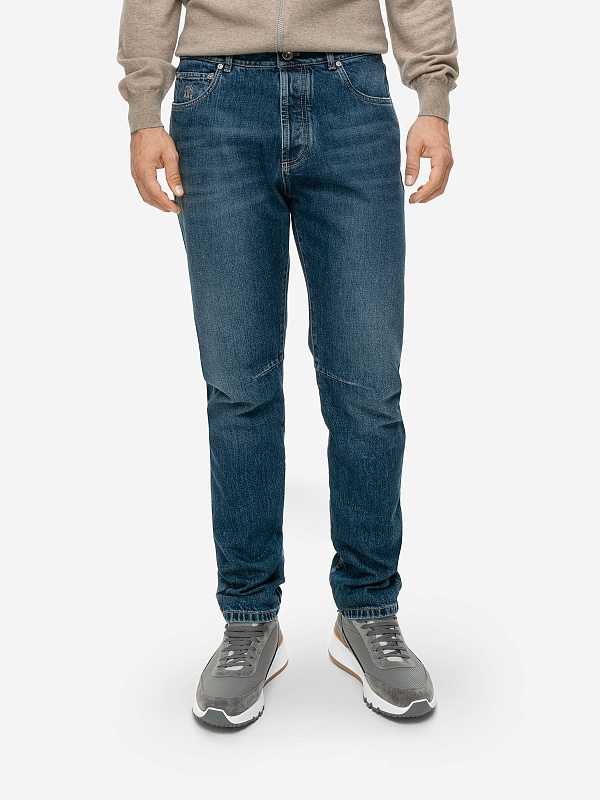 Джинсы муж Brunello Cucinelli M074PX1290 NAVY - 2