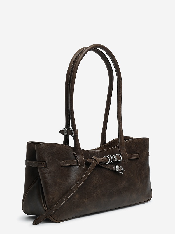 Сумка жен MARGESHERWOOD GG630020 WASHED BROWN PULL-UP - 1