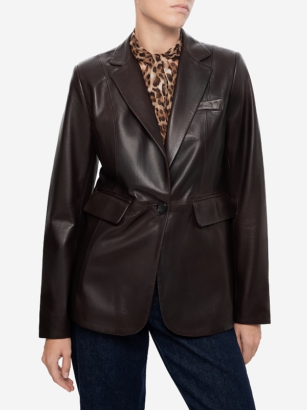 Жакет жен Burka an-2415 Темно-коричневый - 2