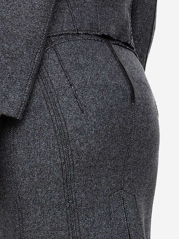 Юбка жен N21 C051 3058 8946 GRIGIO/NERO MELANGE - 5