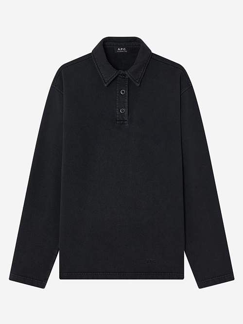 Поло с длинным рукавом муж A.P.C. COHMC-M37002 LZZ BLACK - 0