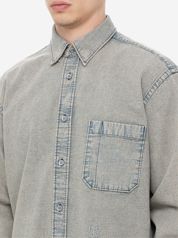 Рубашка муж Closed C84938-18N-03 LBL LIGHT BLUE - 5