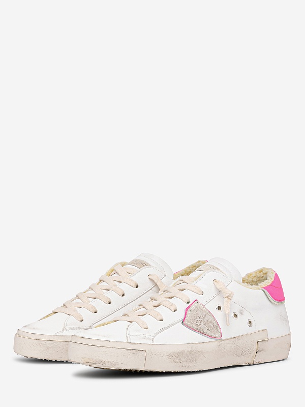 Полуботинки Philippe Model PRLD WF05 WEST FUR_BLANC FUCSIA - 4