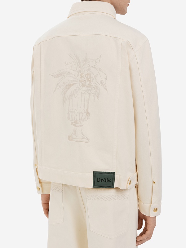 Куртка джинсовая муж Drôle de Monsieur G-JT172-CO188-OW OFF WHITE - 3