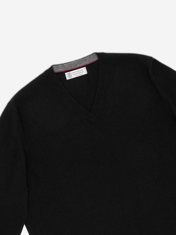Свитер муж Brunello Cucinelli M2200162 NERO - 2