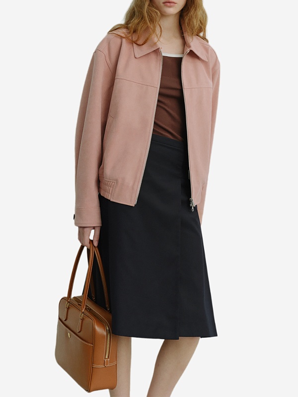 Бомбер жен DUNST UDJU6A107P1 SOFT PINK - 3