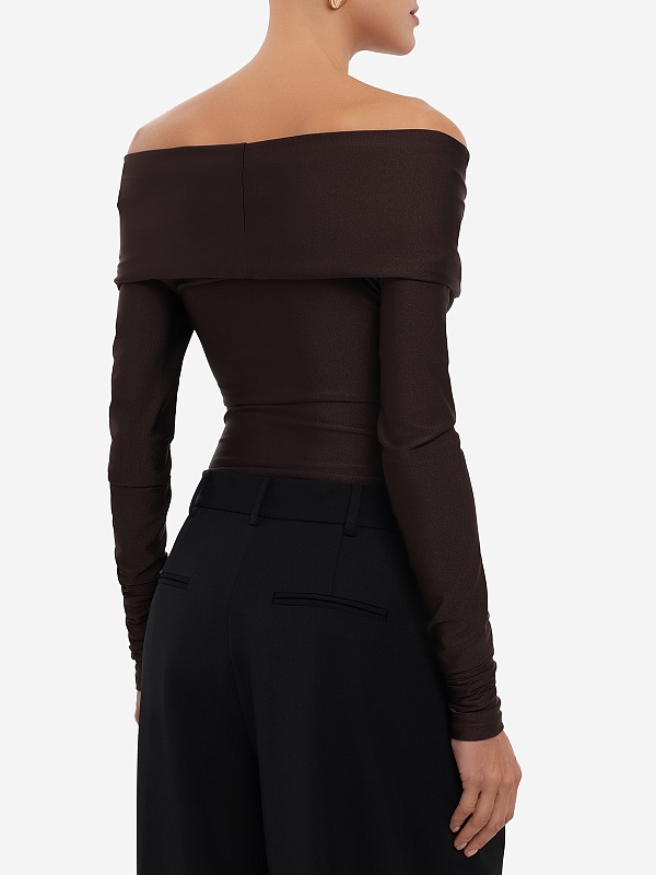 Боди жен THE ANDAMANE T200714A TJP062 DARK BROWN - 4