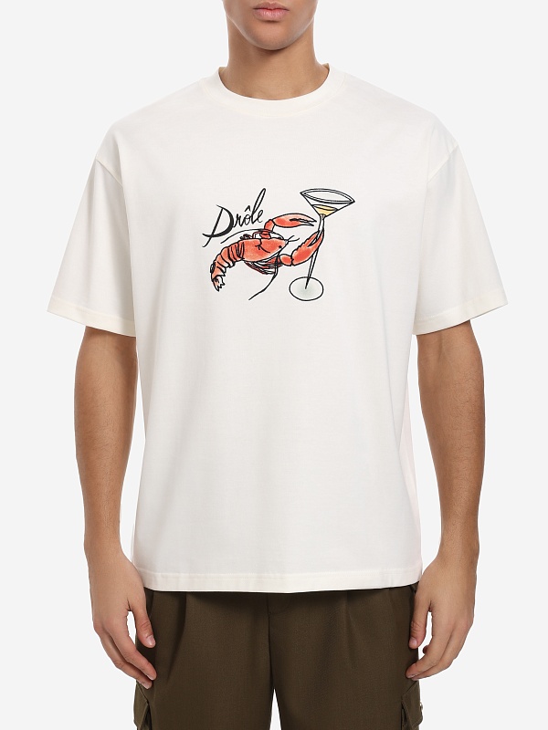 Футболка муж Drôle de Monsieur I-TS277-CO195-OW OFF WHITE - 2