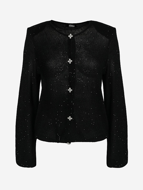 Кардиган жен Burka kn26-k003 Черный - 0