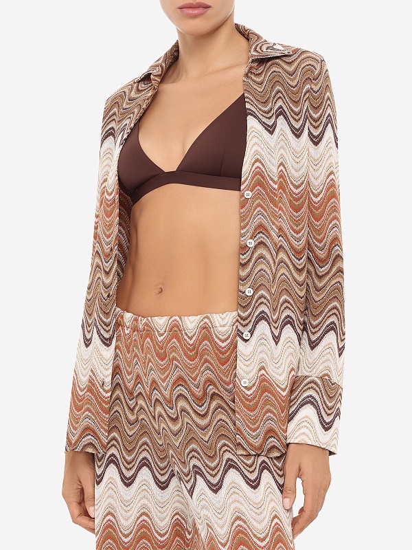 Рубашка пляжная жен MC2 Saint Barth YOS0001 01846L RACHEL SEA WAVE 18 - 3