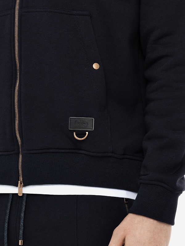 Толстовка на молнии муж AGNONA AI23P_TN06U1_Y_Y2047 B98 NIGHT - 5