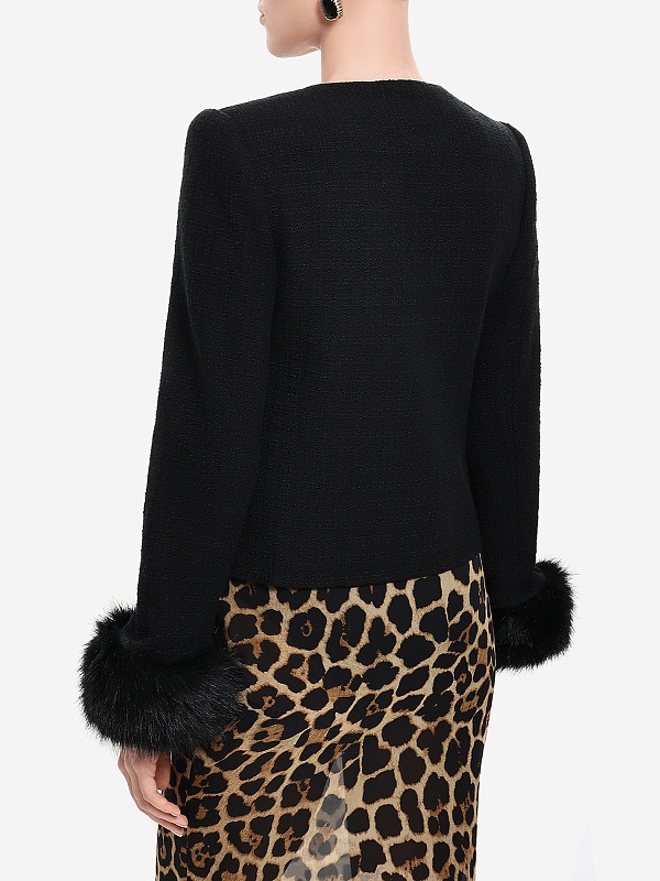 Жакет жен Self-Portrait AW25-088J-B BLACK - 3