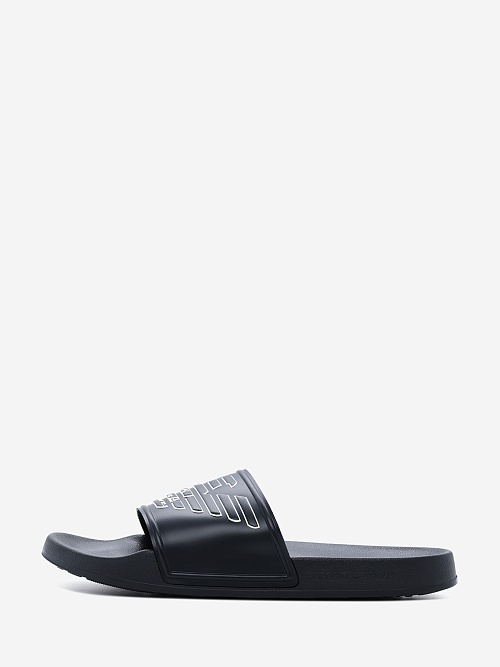 Шлепанцы муж Emporio Armani EX000042 AF22189 MZ680 BLACK+WHISPER WHITE - 0