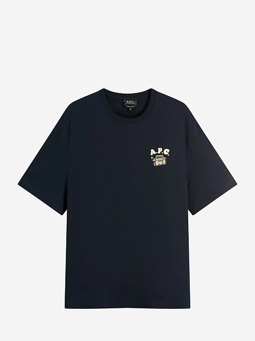 Футболка муж A.P.C. COHGS-M26530 IAK DARK NAVY - 0