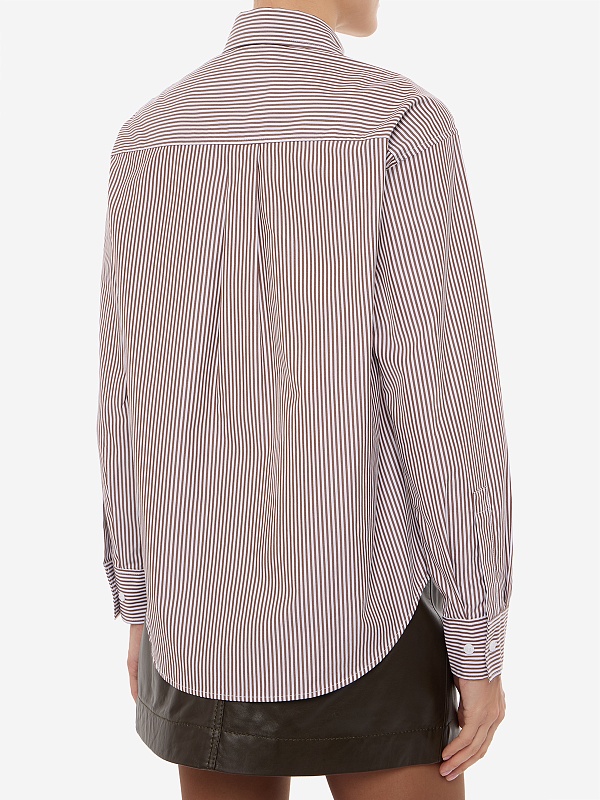 Рубашка жен MAX&CO 2626116033200 002 BROWN PINSTRIPES - 3