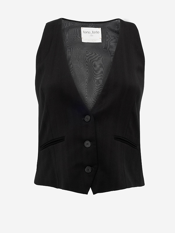 Жилет жен Forte Forte 10631_my jacket noir 8014 - 4