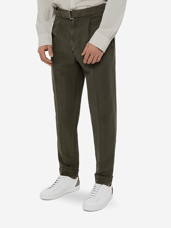 Брюки муж Officine Generale S24MTLG453PRE OLIVE NIGHT - 3