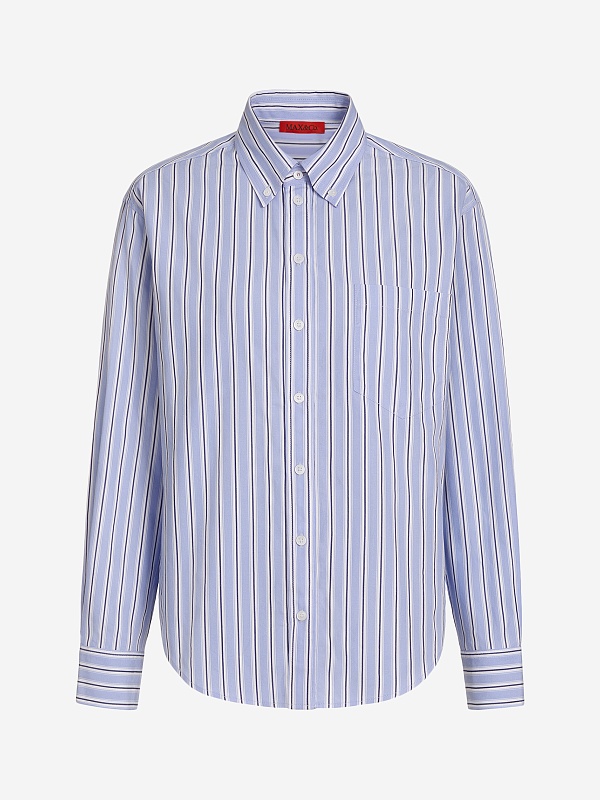 Рубашка жен MAX&CO 2626116033200 001 NAVY PINSTRIPES - 0