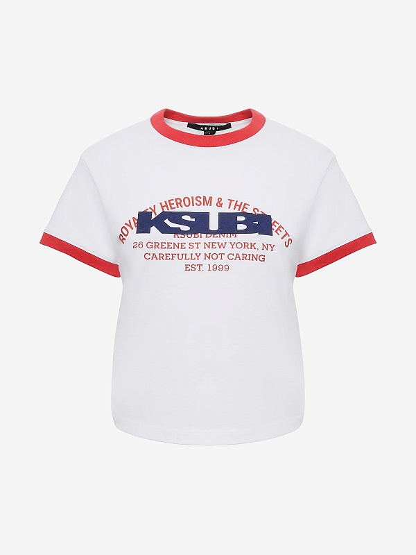 Футболка жен Ksubi WPS26TE002 white - 0