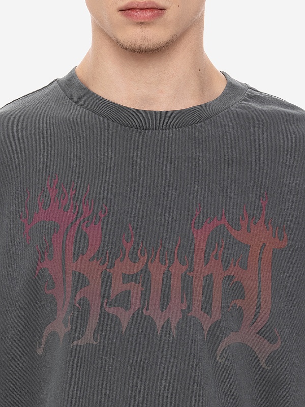 Футболка с длинным рукавом муж Ksubi MPS25TE025 BLACK - 5