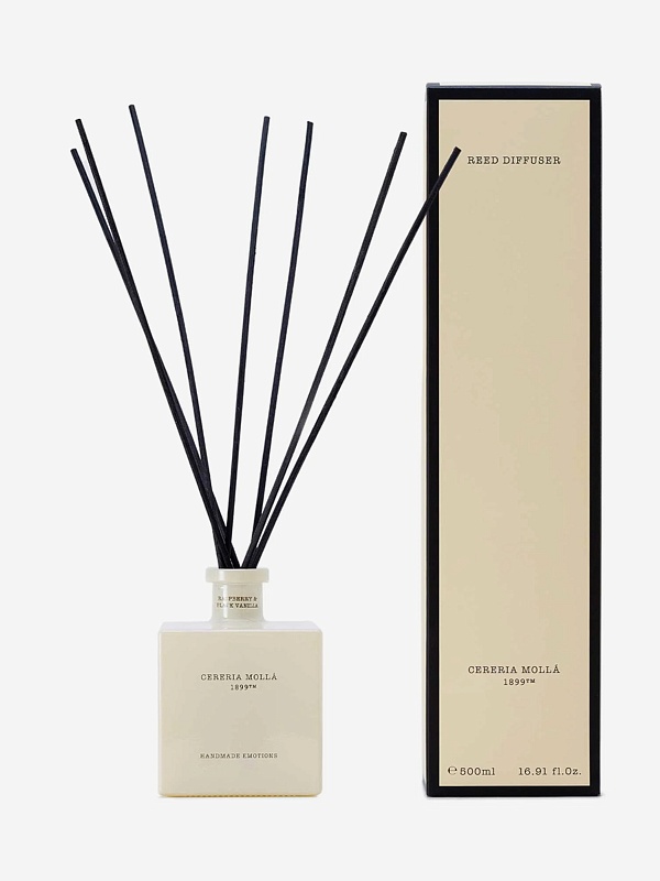 Диффузор унисекс Cereria Molla 1899 M7728 Raspberry & Black Vanilla 500 мл - 1