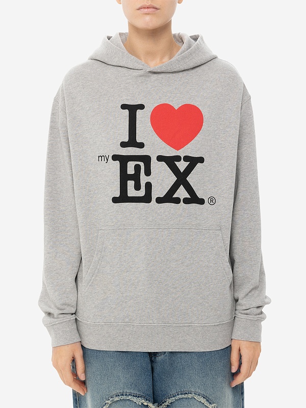 Худи муж Carne Bollente SS25H0101 Melange Grey - 5