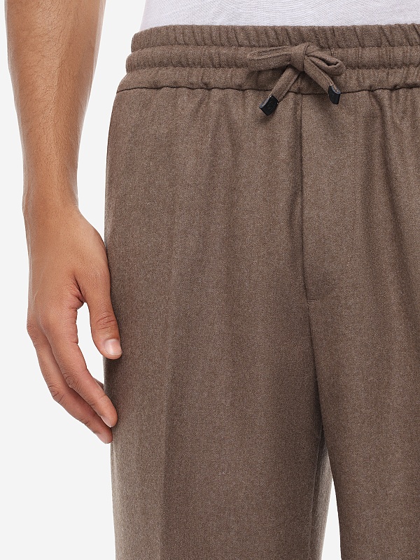 Брюки муж Drôle de Monsieur L-BP191-WV016-LBR LIGHT BROWN - 5