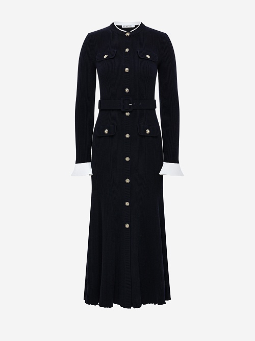 Платье жен Self-Portrait AW25-016M-N NAVY - 0