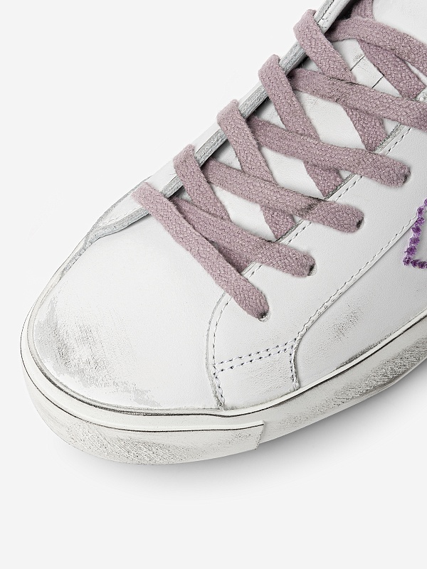Кеды жен Philippe Model PRLD VB36 VEAU BRODERIE_BLANC VIOLET - 5