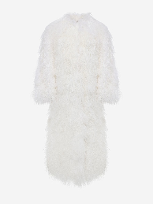 Шуба жен Burka AN-2405/1BP/125BR Белый - 0