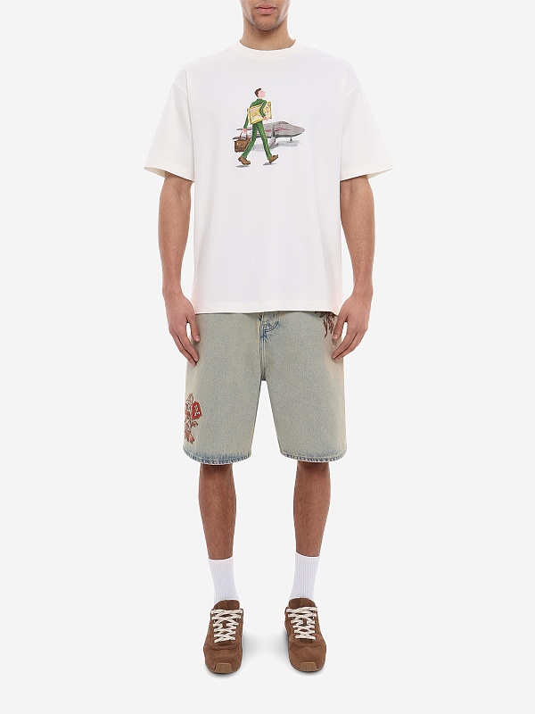 Футболка муж Drôle de Monsieur J-TS290-CO002-OW OFF WHITE - 1