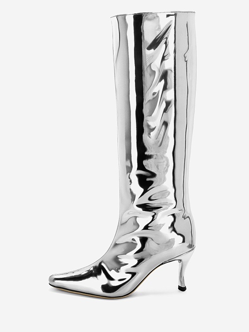 Сапоги By Far 22FWSVISVLAC STEVIE 42 SILVER LAC - 0