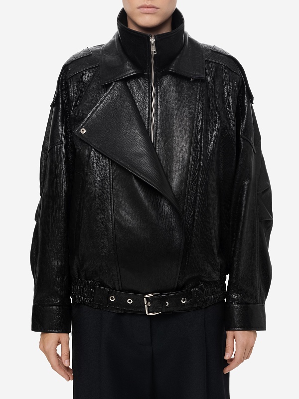 Куртка кожаная жен Burka an-2428 Черный - 2