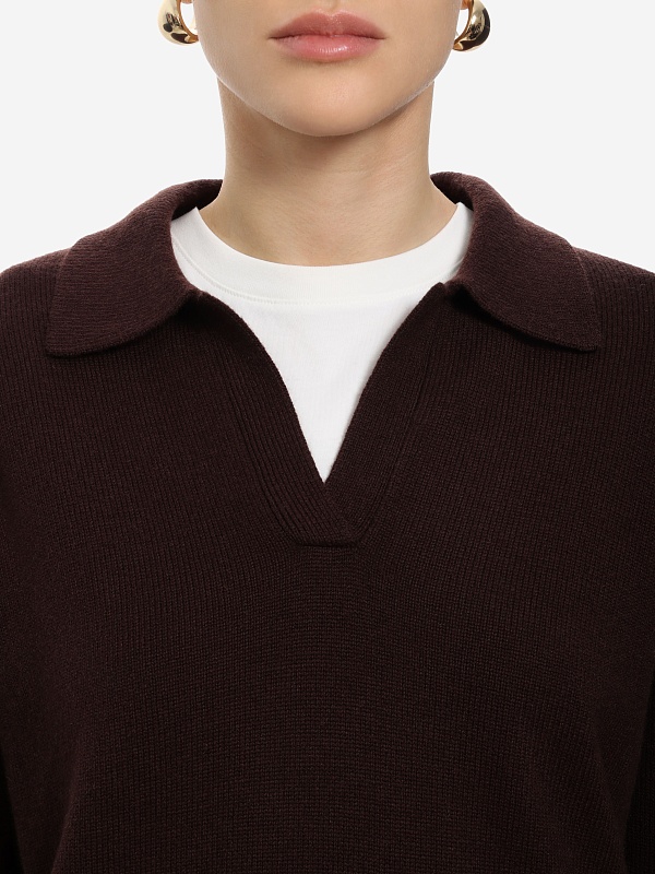 Поло с длинным рукавом жен MC2 Saint Barth EZE0003 00033I 18 BROWN - 4