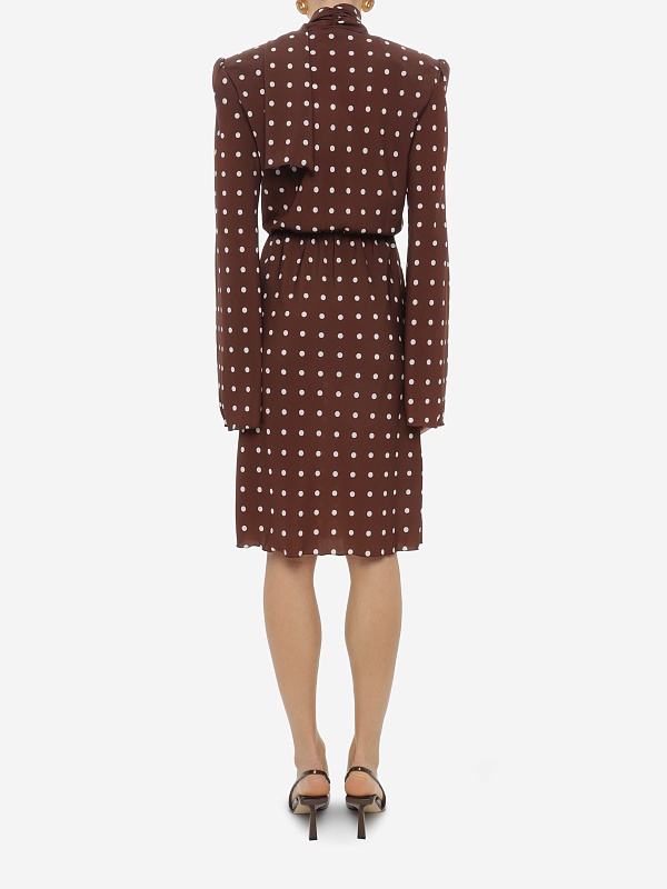 Платье жен Rowen Rose DRS_RR451_v2 Brown Polka Dots - 4