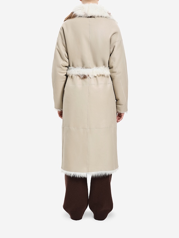 Дубленка жен Burka AN-3345FP/115BU Белый - 6