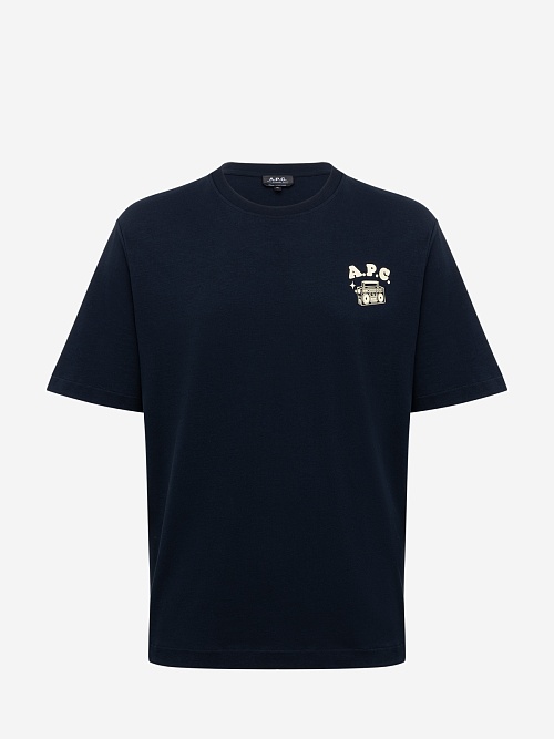 Футболка муж A.P.C. COHGS-M26530 IAK DARK NAVY - 0